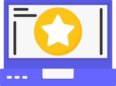 yıldız web simgesi, vektör çizim