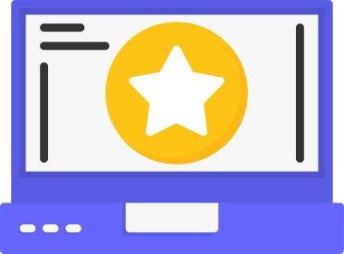 yıldız web simgesi, vektör çizim