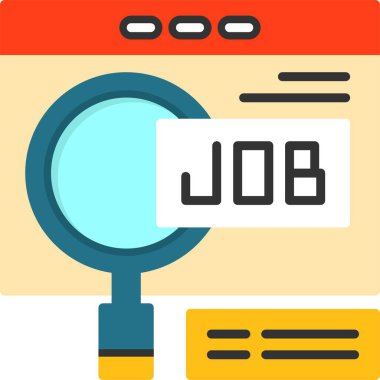 arama web simgesi basit illüstrasyon 