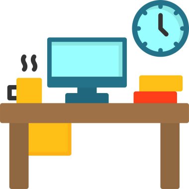 Çalışma Ortamı Web Simgesi Beyaz Arkaplanda İzole Edildi