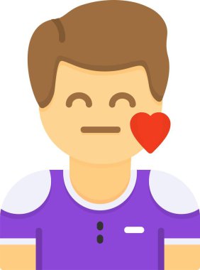 İnsan avatar simgesi, vektör illüstrasyonu basit tasarım