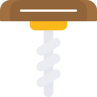 Tirbüşon web simgesi vektör çizimi