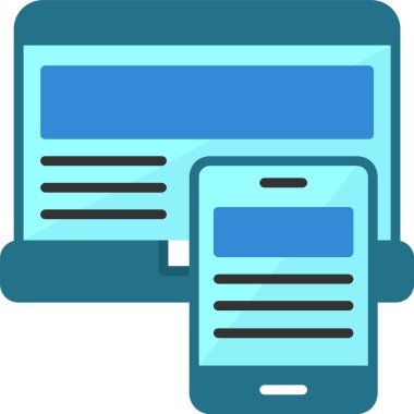 Yanıt tasarım simgesi, basit vektör illüstrasyonu 