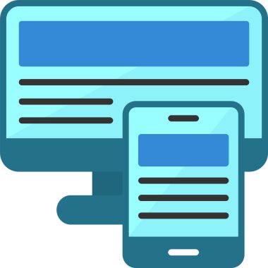 Yanıt tasarım simgesi, basit vektör illüstrasyonu 