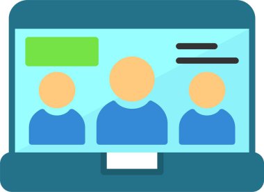 Beyaz Arkaplanda Grup Web Simgesi İzole Edildi