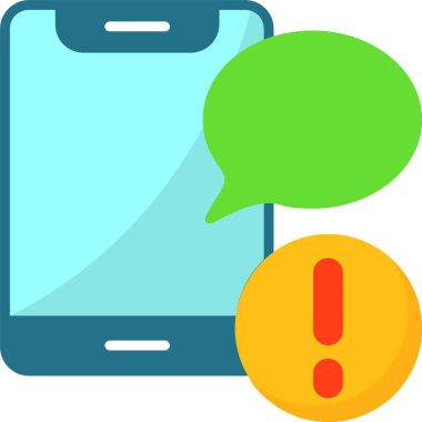 SMS web simgesi, basit illüstrasyon