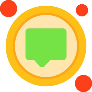 Chat web icon simple illustration