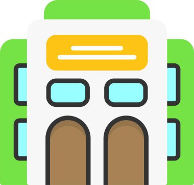 Beyaz arka plan üzerinde izole Kütüphane simgesi 