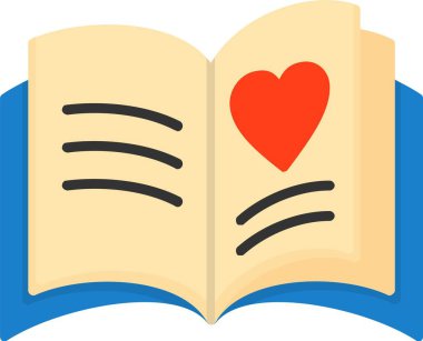 kitap simgesi vektör illüstrasyonu