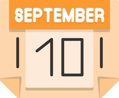 Takvim günü simgesi, vektör illüstrasyonu basit tasarım