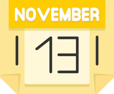 Takvim günü simgesi, vektör illüstrasyonu basit tasarım