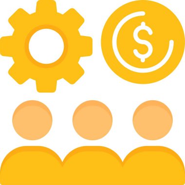 İşyeri Çeşitliliği Web Simgesi, Basit İllüstrasyon