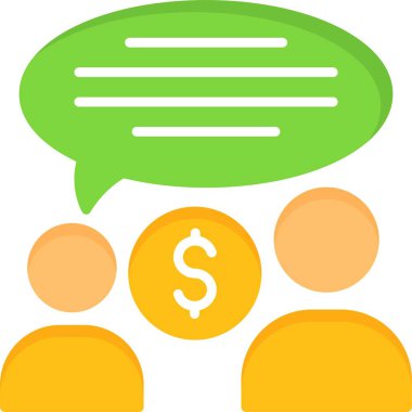 Toplu Pazarlık Web Simgesi, Basit İllüstrasyon