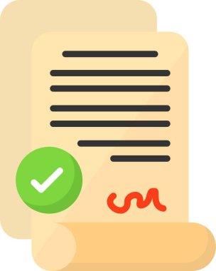 Belge. Web simgesi basit illüstrasyon 