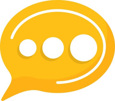 Chat web icon simple illustration