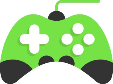 Video oyunu denetleyici simgesi, vektör illüstrasyonu