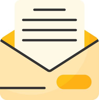 e- posta web simgesi, vektör illüstrasyonu