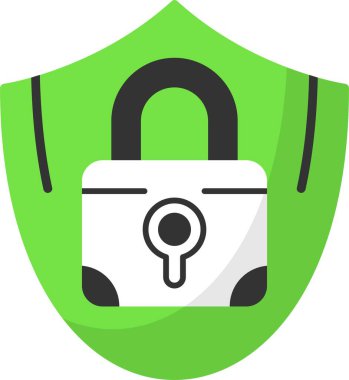 Gizlilik simgesi, basit vektör illüstrasyonu 