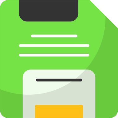 Kaydetme simgesinin vektör illüstrasyonu