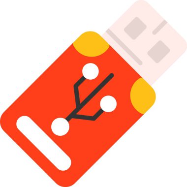 USB web simgesi, basit illüstrasyon