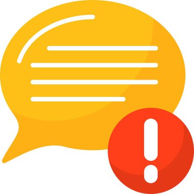 Uyarı web simgesi basit illüstrasyon