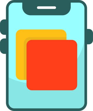 Ekran Aynası Web Simgesi, Basit İllüstrasyon