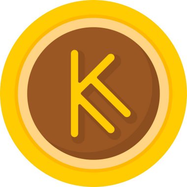 Kenya Şilin ikon vektör illüstrasyonu