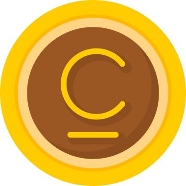 Kırgızistan Som ikon vektör illüstrasyonu