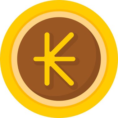  Lao Kip simge vektör çizimi