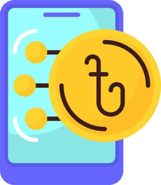 Bangladeş Para Birimi vektör illüstrasyonu