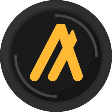 Algorand logo web simgesi vektör çizimi 