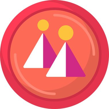 Yerel logo web simgesi vektör illüstrasyonu 