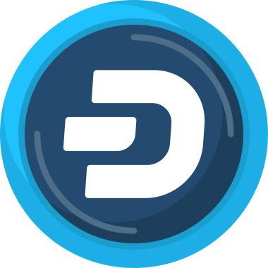 Dash logo web simgesi vektör çizimi 