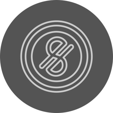 Özbekistan Som para birimi simgesi, vektör illüstrasyonu