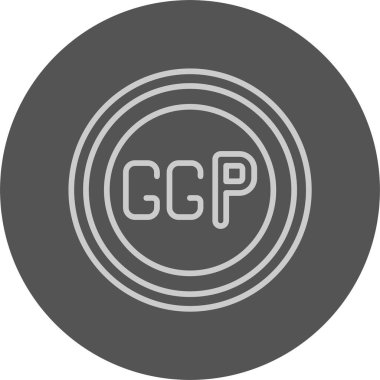 Guernsey Pound Sembol vektör çizimi