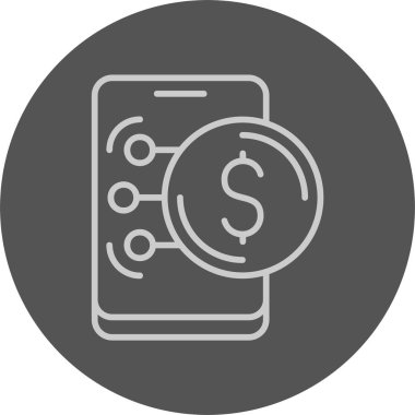  USD Dolar simge vektör illüstrasyonu