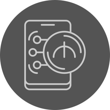 Azerbaycan Manat ikon vektör çizimi