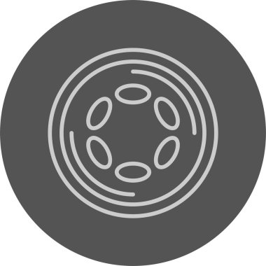  Polkadot logo web simgesi vektör çizimi 