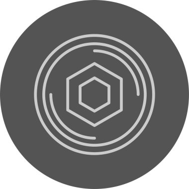  Zincirli logo web simgesi vektör illüstrasyonu 