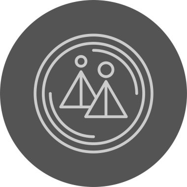 Yerel logo web simgesi vektör illüstrasyonu 