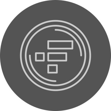 FTX Token logo web simgesi vektör çizimi 
