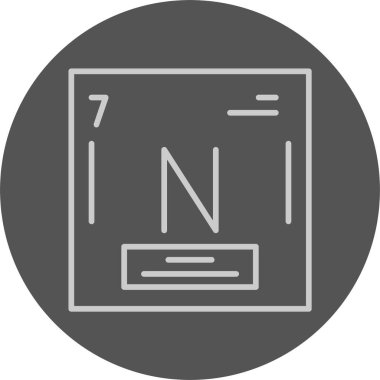 Nitrojen ağ ikonu vektör illüstrasyonu