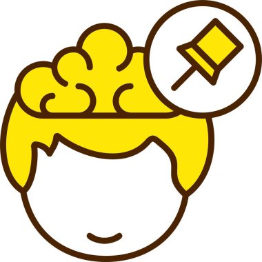 Pin ağ simgesi, basit vektör illüstrasyonu