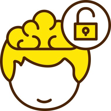 Web simgesinin kilidini aç basit illüstrasyon