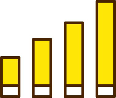 Sinyal kuvvet simgesi, vektör illüstrasyonu