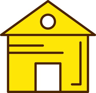 ev web simgesi basit illüstrasyon