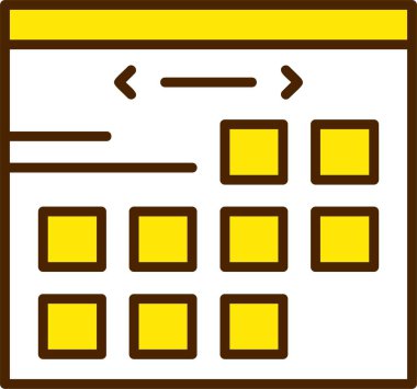 Takvim web simgesi, vektör çizim 