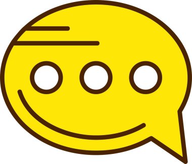 Chat web icon simple illustration