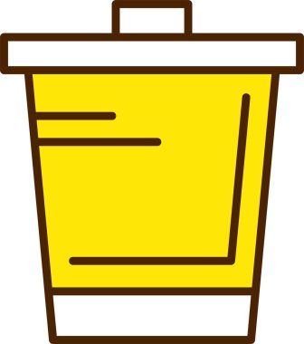 Çöp Ağı simgesi, basit illüstrasyon