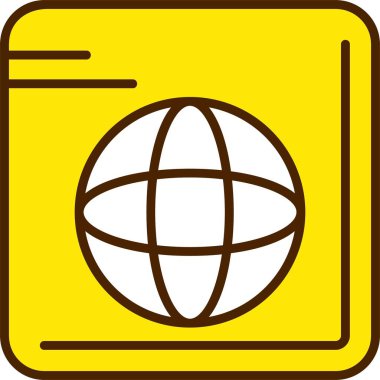 Eşsiz Dünya Küre vektör simgesi